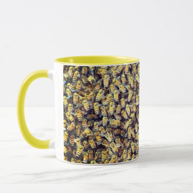 Mug de café d'abeille de miel (Gauche)