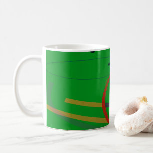 Mug de café d'art inspiré par Miro Abstrait