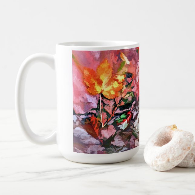 MUG DE CAFÉ D'AUTOMNE (Avec donut)