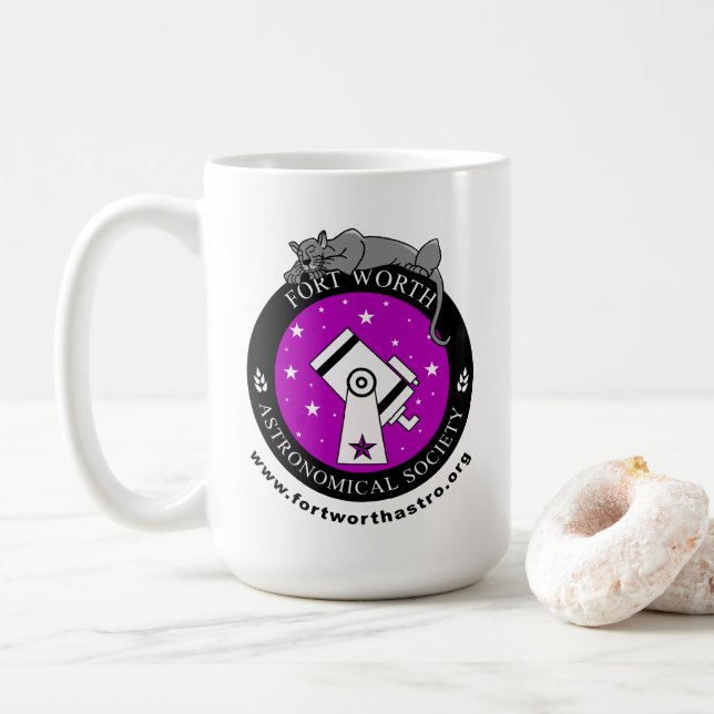 Mug de café de base FWAS 15oz (Avec donut)
