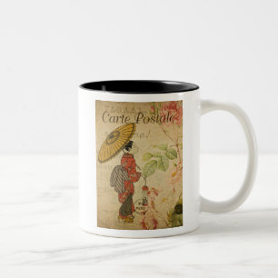 Mug de café de carte postale française