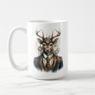 Mug de café de cerf en vapeur