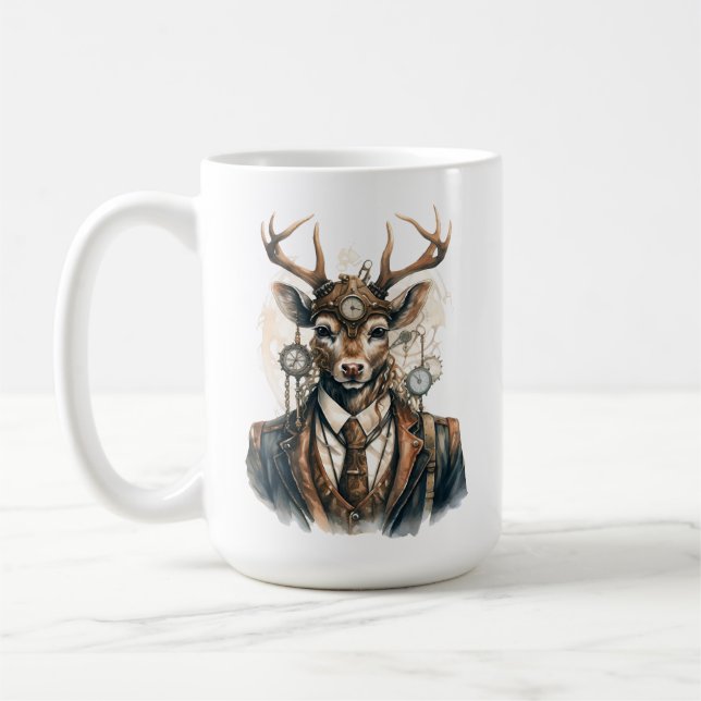 Mug de café de cerf en vapeur (Gauche)