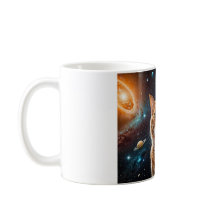 Mug de café de chat cosmique