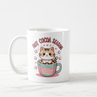 Mug de café de chat d'hiver mignon – Cadeau de Noë