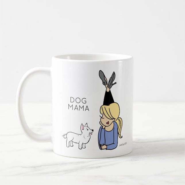 Mug de café de chien Mama (Gauche)