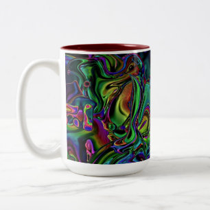 Mug de café de fonte de cerveau