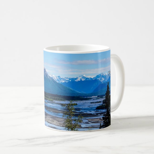 Mug de café de la chaîne de montagnes de Denali (Devant droit)