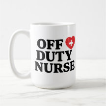 Mug de café de l'infirmière hors service