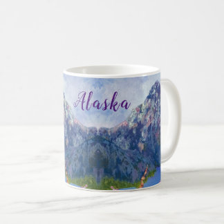 Mug de café de montagne de l'Alaska