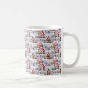 Mug de café de Noël rose