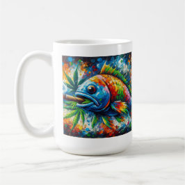 Mug de café de poisson coloré