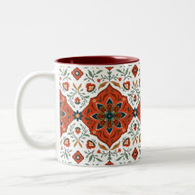 Mug de café de tapis turc antique persan