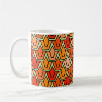 Mug de café de terrain de la Tulipe orange