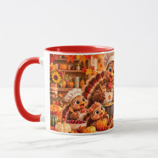 Mug de café de Thanksgiving pour la famille de din
