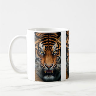 Mug de café de tigre torréfié