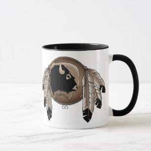Mug de café des Premières nations Faune Art Stein 