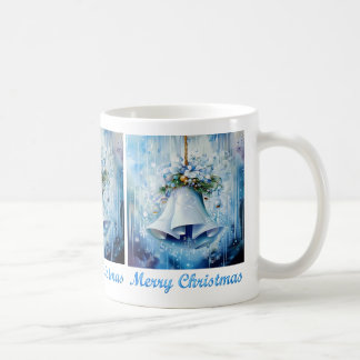 Mug de café d'hiver bleu