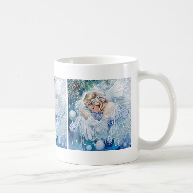 Mug de café d'hiver bleu (Droite)
