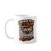 Mug de café drôle de Bouledogue Français regard de