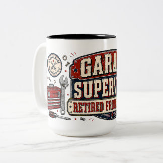 Mug de café drôle de superviseur de garage pour pa