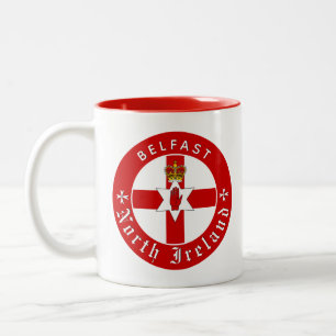 Mug de café en Irlande du Nord, Belfast, Ulster Fl