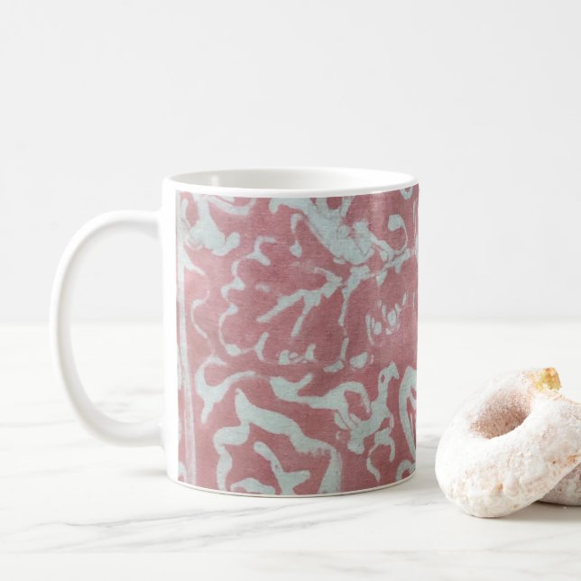 Mug de café en marbre Motif d'art Abstrait (Avec donut)