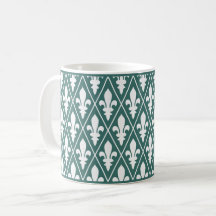 Mug de café en treillis d'épinette Fleur-de-Lys
