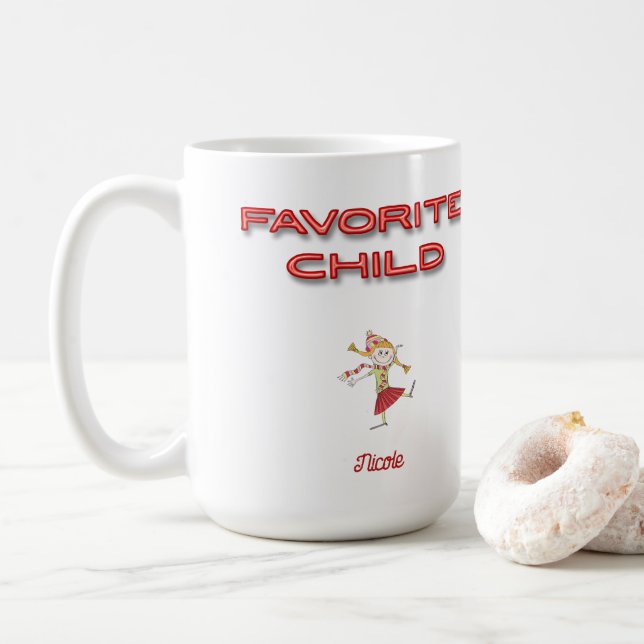 Mug de café enfant préféré personnalisé (Avec donut)