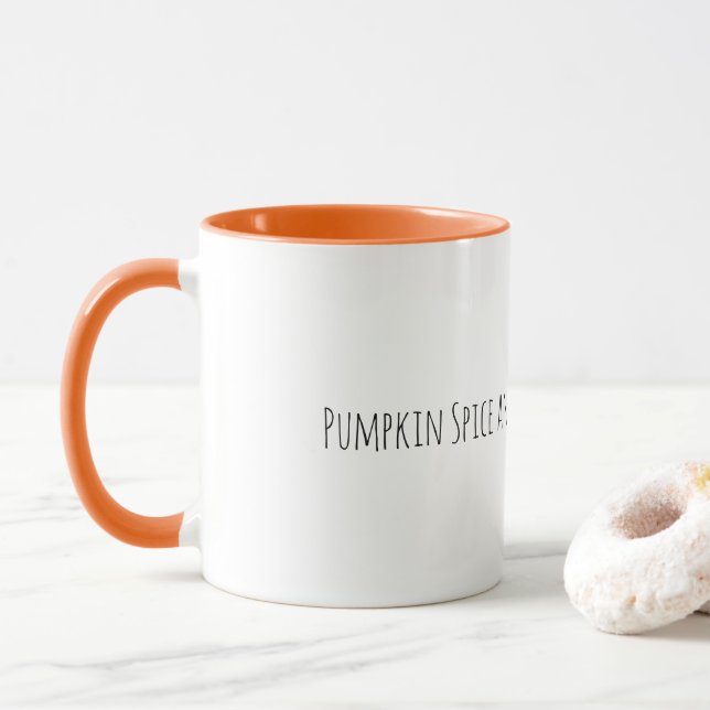 Mug de café épice citrouille (Avec donut)