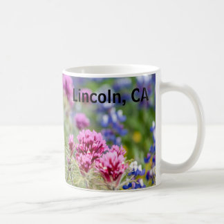 Mug de café fleuri