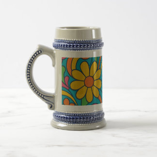 " MUG DE CAFÉ FLORAL"