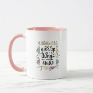 Mug de café floral