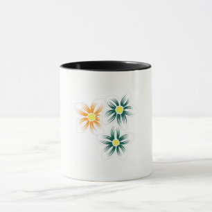 Mug de café floral Cadeau plante et Fleur sauvag