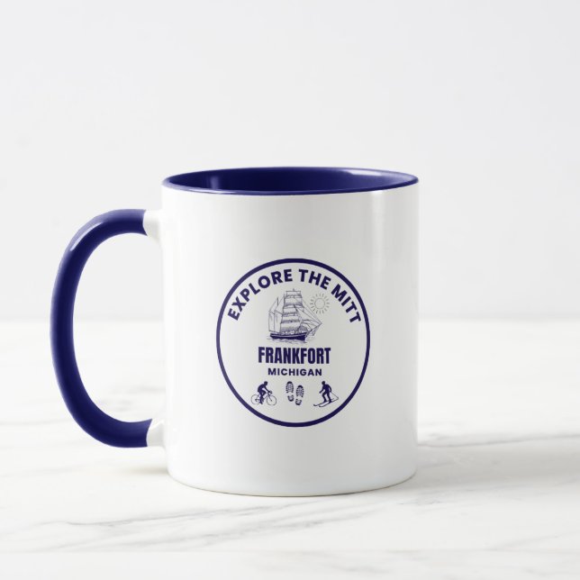 Mug de café Frankfort Michigan (Gauche)