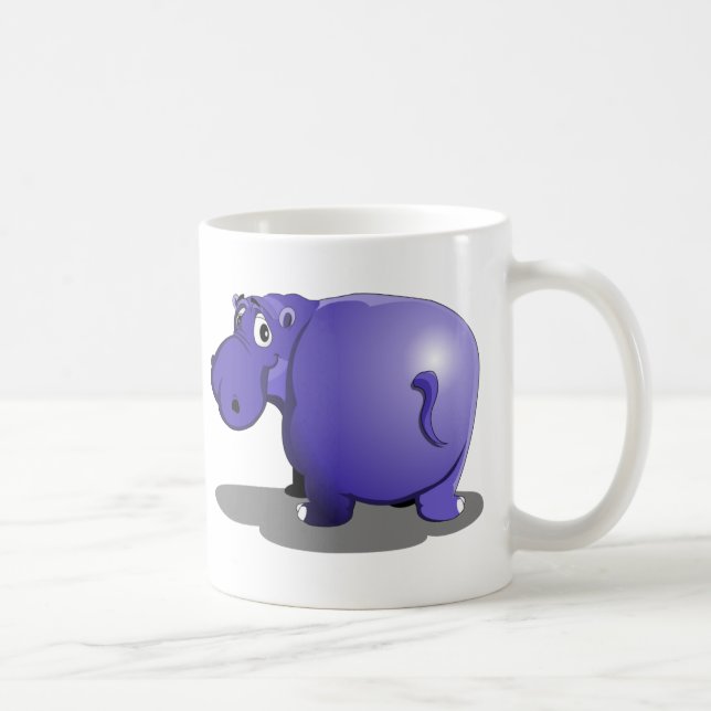 Mug de café hippo violet (Droite)