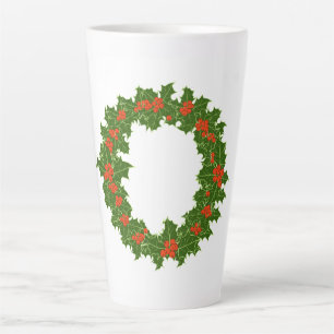 Mug de café Holly Wreath Christmas