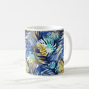 Mug de café imprimé tropical