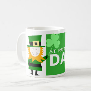 Mug de café irlandais avec Leprechaun Design