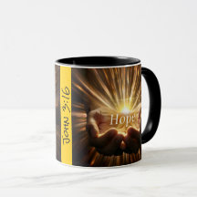 Mug de café, "Jean 3:16" Christian