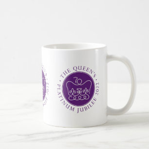 Mug de café jubilé en platine de la reine