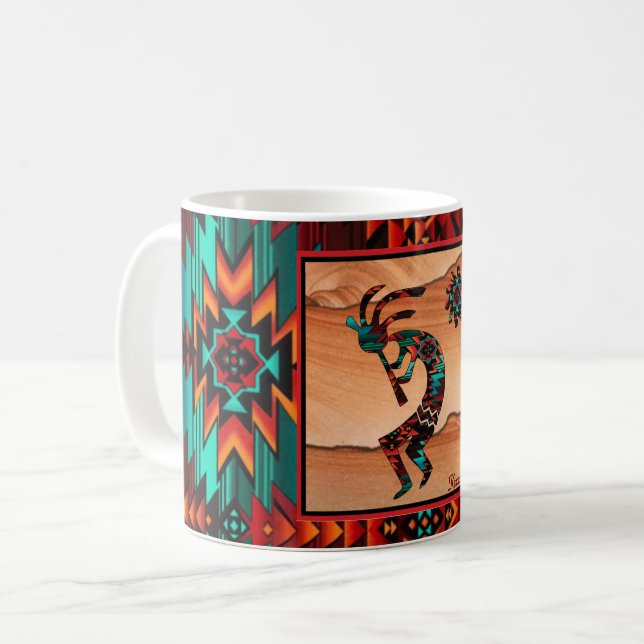 Mug de café Kokopelli Sud-Ouest (Devant gauche)