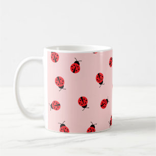 Mug de café Ladybug rose