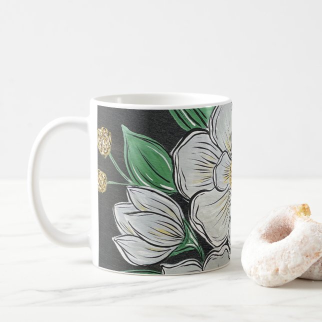 Mug de café Magnolias (Avec donut)