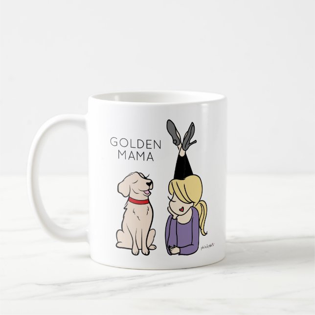 Mug de café Mama Reriever (Gauche)