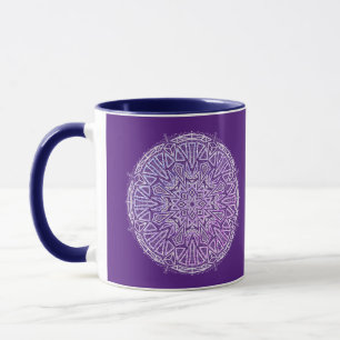 Mug de café Mandala cristalline