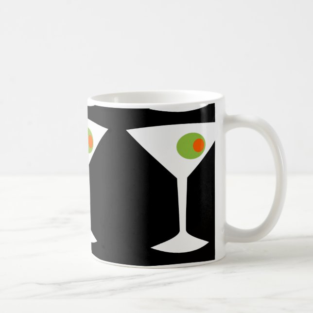 Mug de café Martini classique (noir) (Droite)