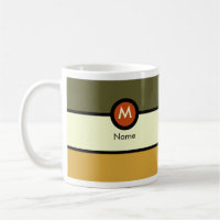 Mug de café Monogram moderne