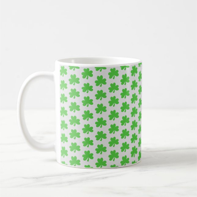 Mug de café Motif irlandais shamrock (Gauche)