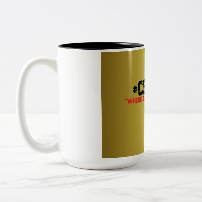 Mug de café noir et or (Gauche)